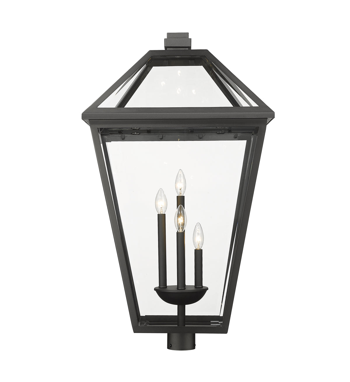 Tête de pôteau extérieure Talbot Rond, Noir, 19 1/2" – vue 2