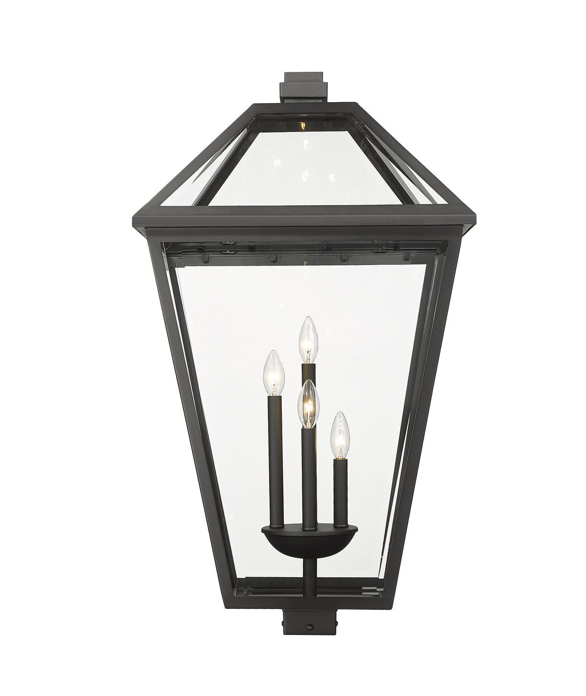 Tête de pôteau extérieure Talbot Carré, Noir, 19 1/2" – vue 2