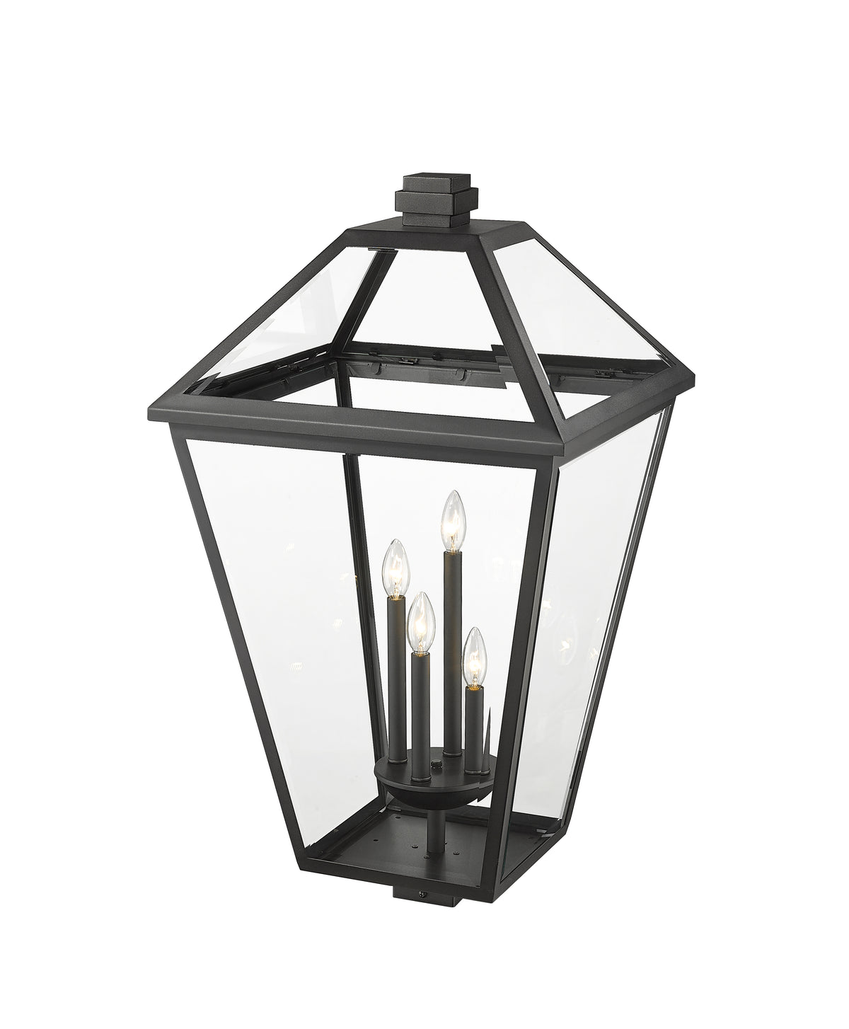 Tête de pôteau extérieure Talbot Carré, Noir, 19 1/2" – vue 3