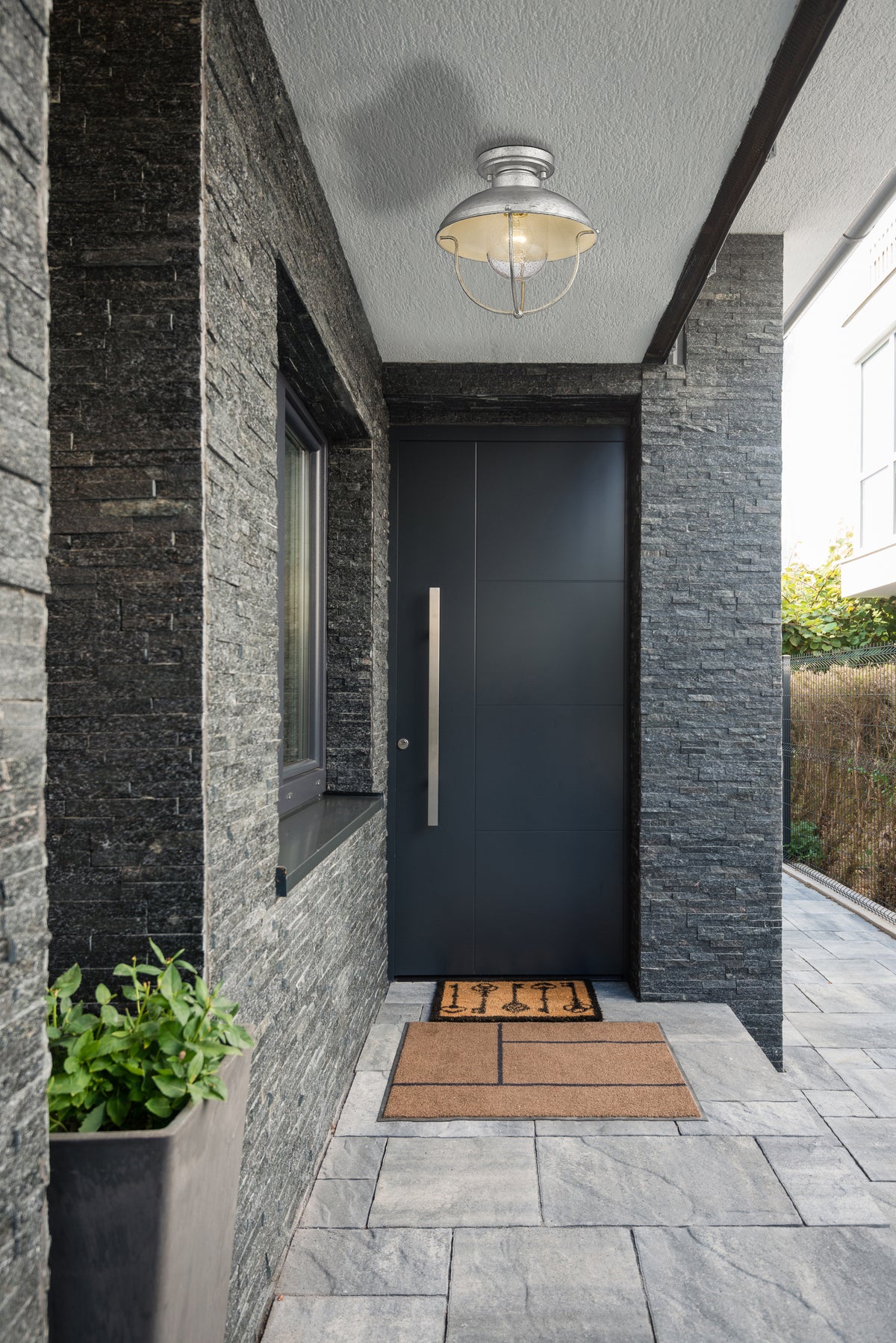 Plafonnier extérieur Ansel Galvanisé – vue 3