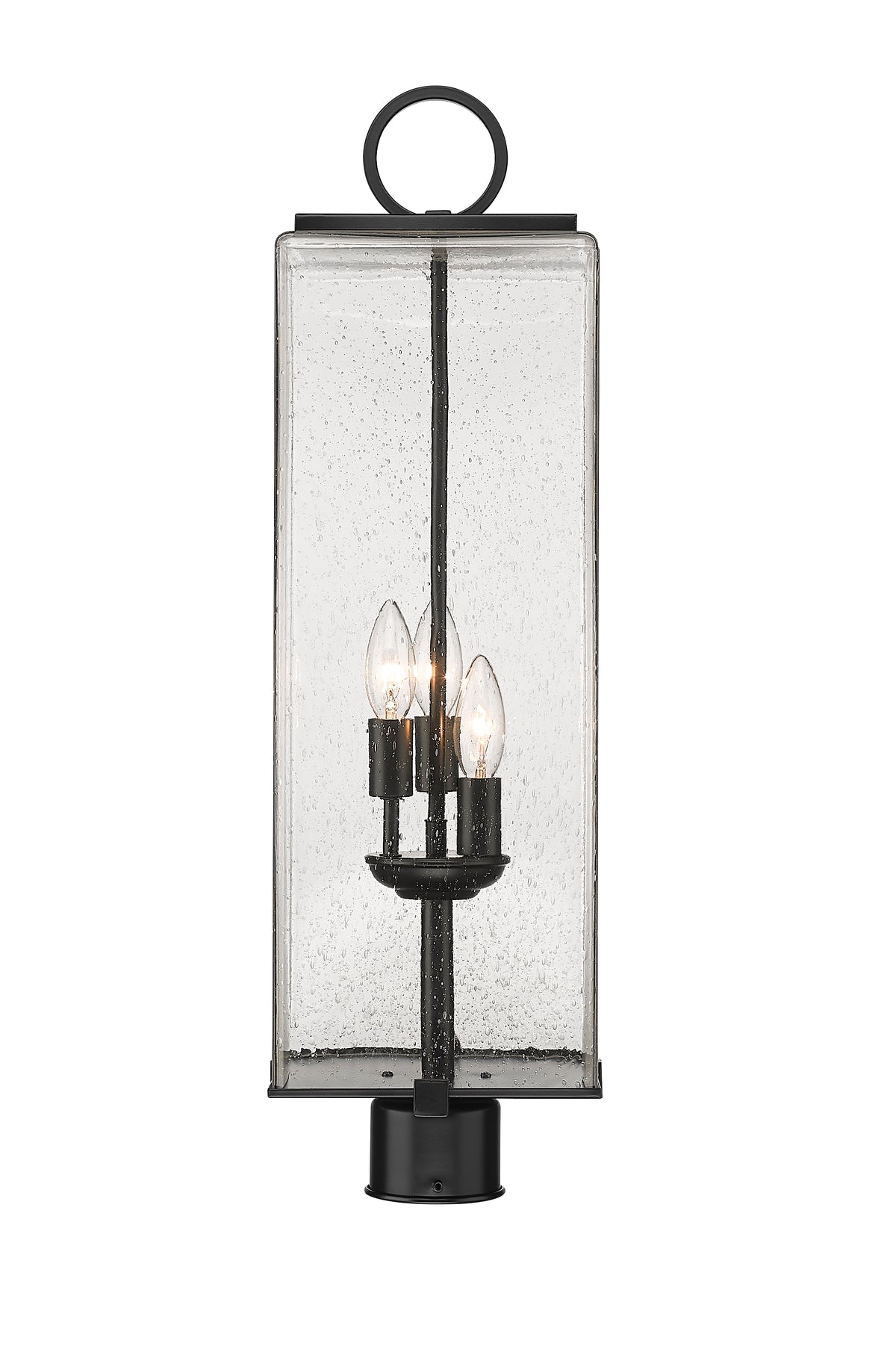 Tête de pôteau extérieure Sana Rond, Grené transparent, 8 1/4" – vue 2