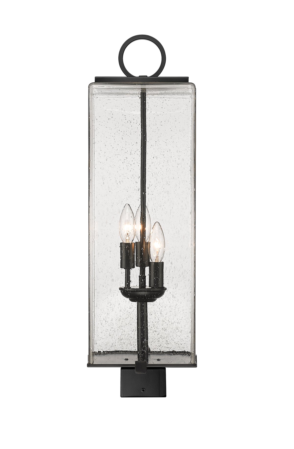 Tête de pôteau extérieure Sana Carré, Grené transparent, 8 1/4" – vue 2