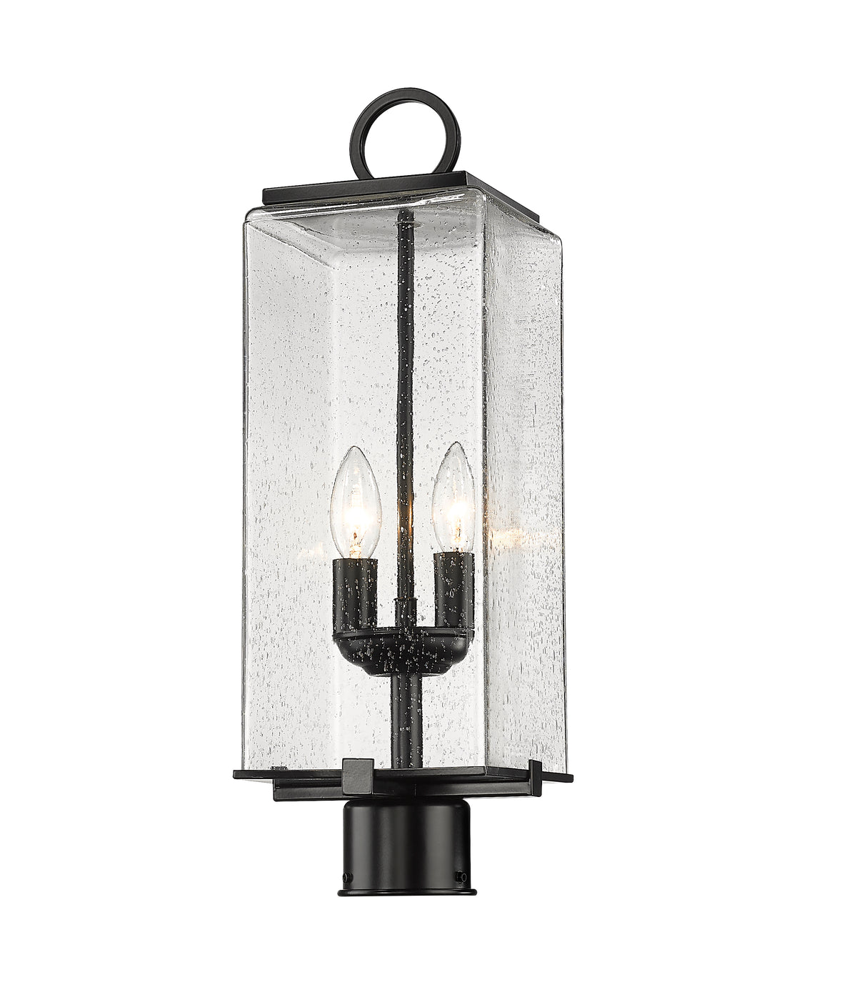 Tête de pôteau extérieure Sana Rond, Grené transparent, 7" – vue 2