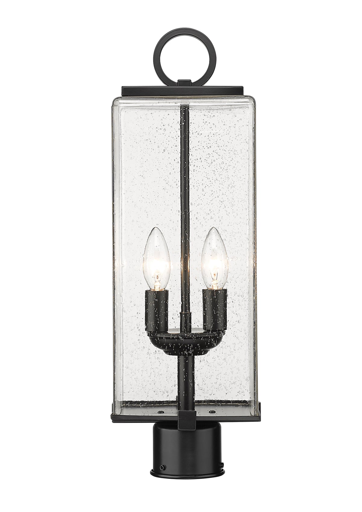 Tête de pôteau extérieure Sana Rond, Grené transparent, 7" – vue 3