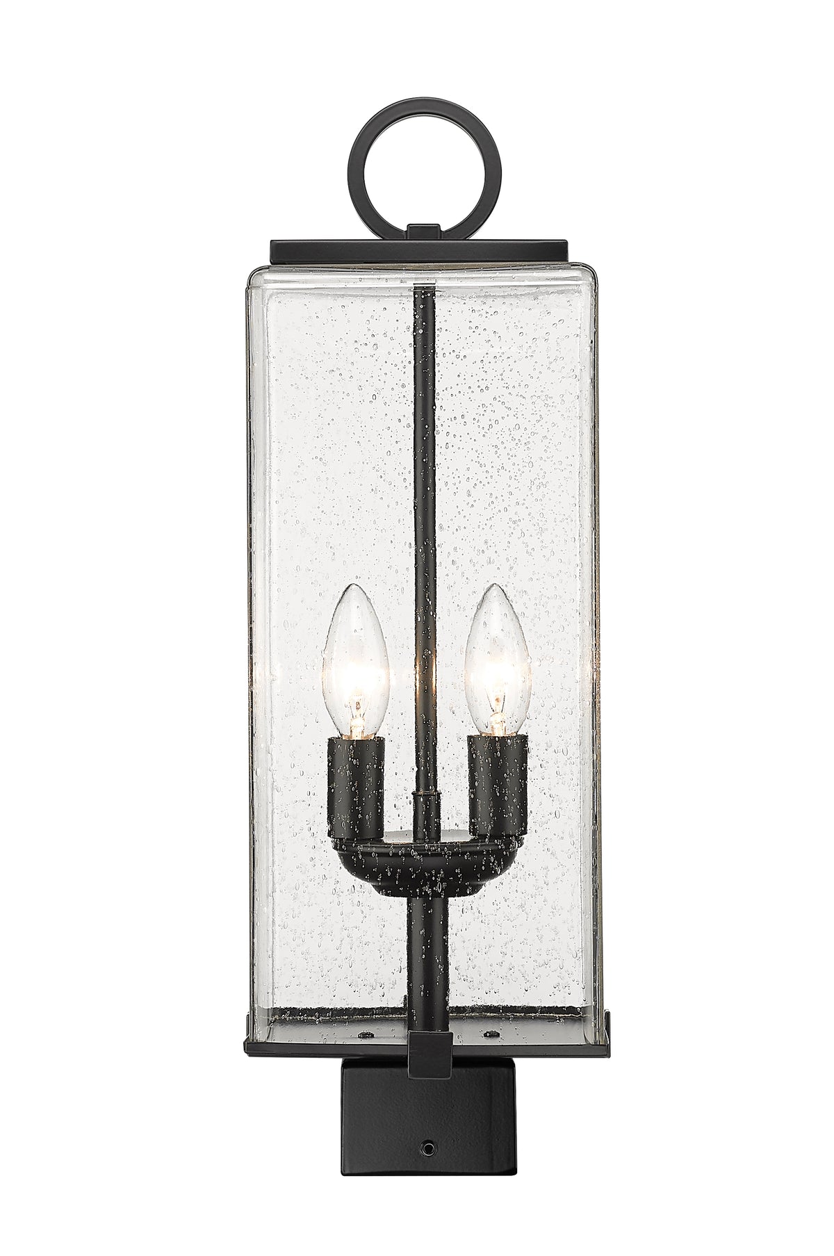 Tête de pôteau extérieure Sana Carré, Grené transparent, 7" – vue 3