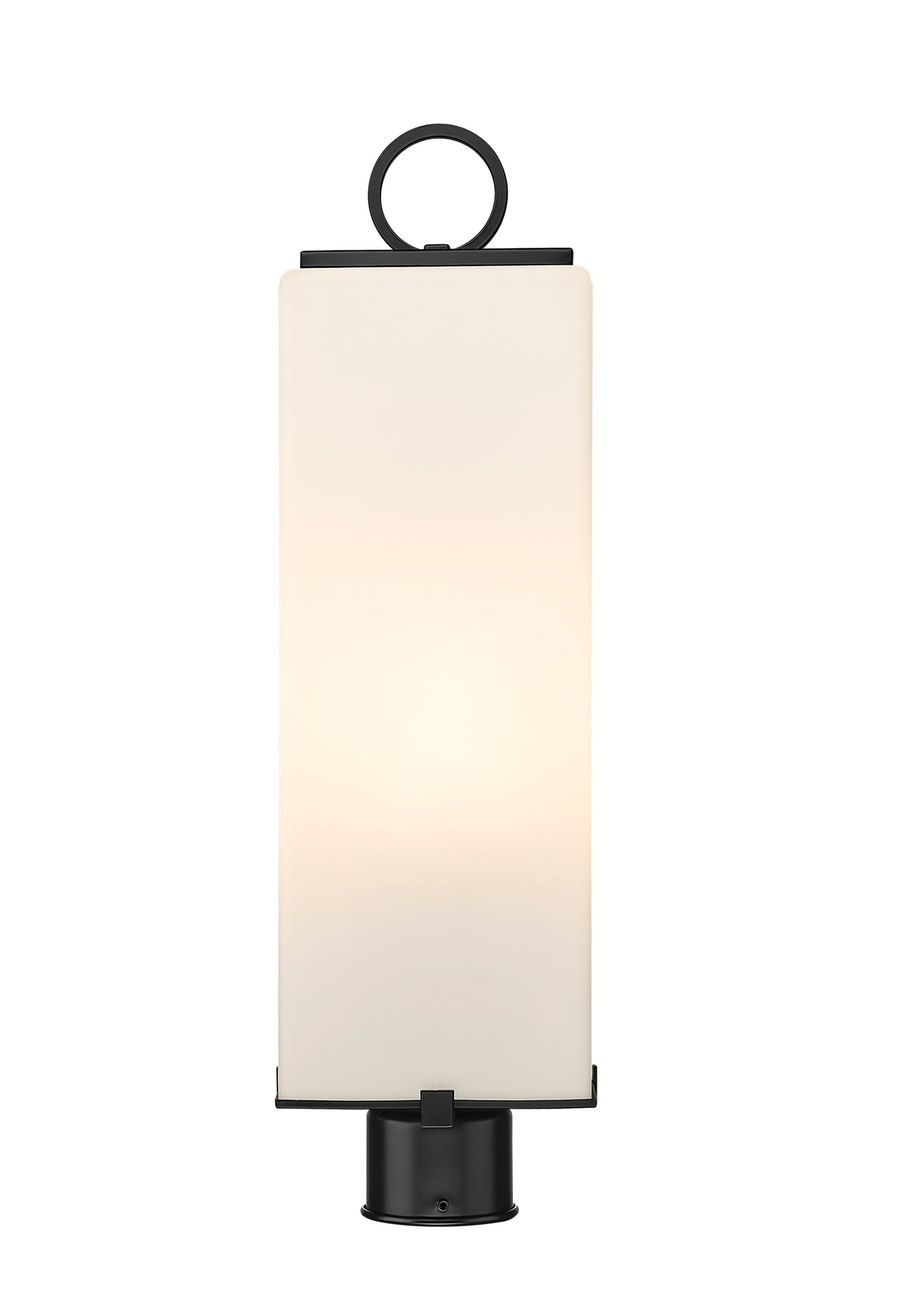 Tête de pôteau extérieure Sana Rond, Opale blanc, 8 1/4" – vue 2