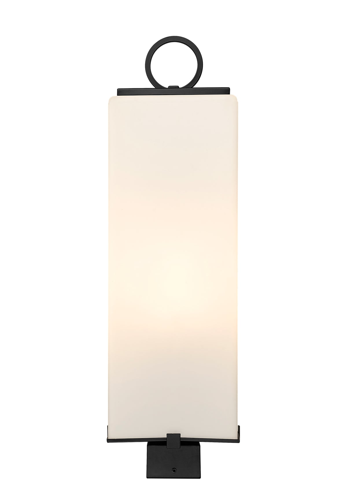 Tête de pôteau extérieure Sana Carré, Opale blanc, 8 1/4" – vue 2