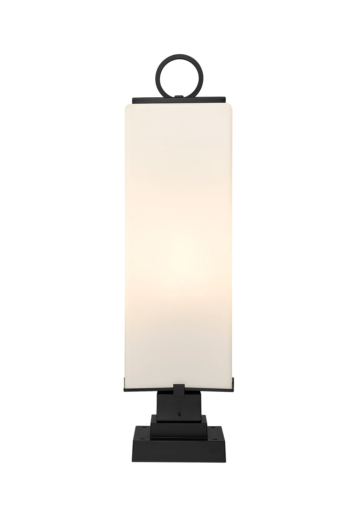 Lanterne extérieure sur socle Sana Carré décoratif, Opale blanc, 8 1/4" – vue 4