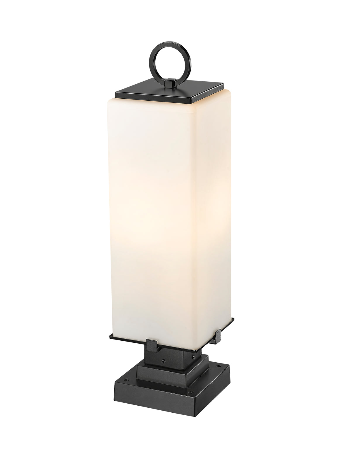 Lanterne extérieure sur socle Sana Carré décoratif, Opale blanc, 8 1/4" – vue 5
