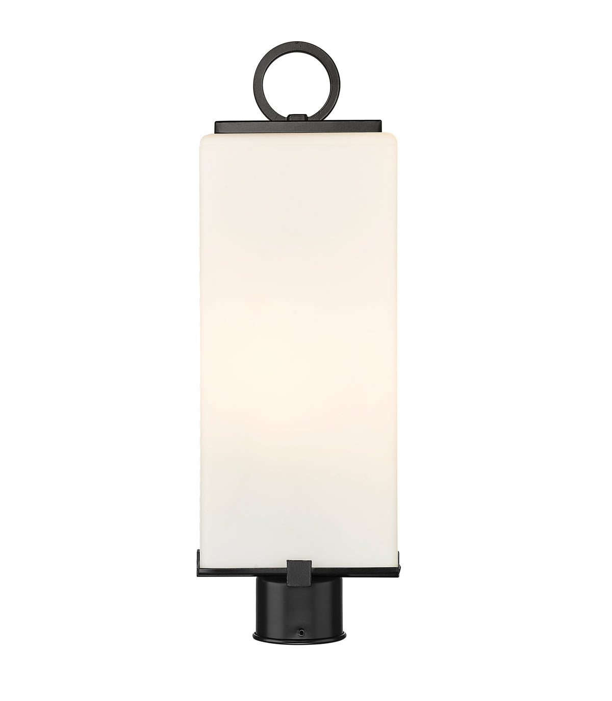 Tête de pôteau extérieure Sana Rond, Opale blanc, 7" – vue 2