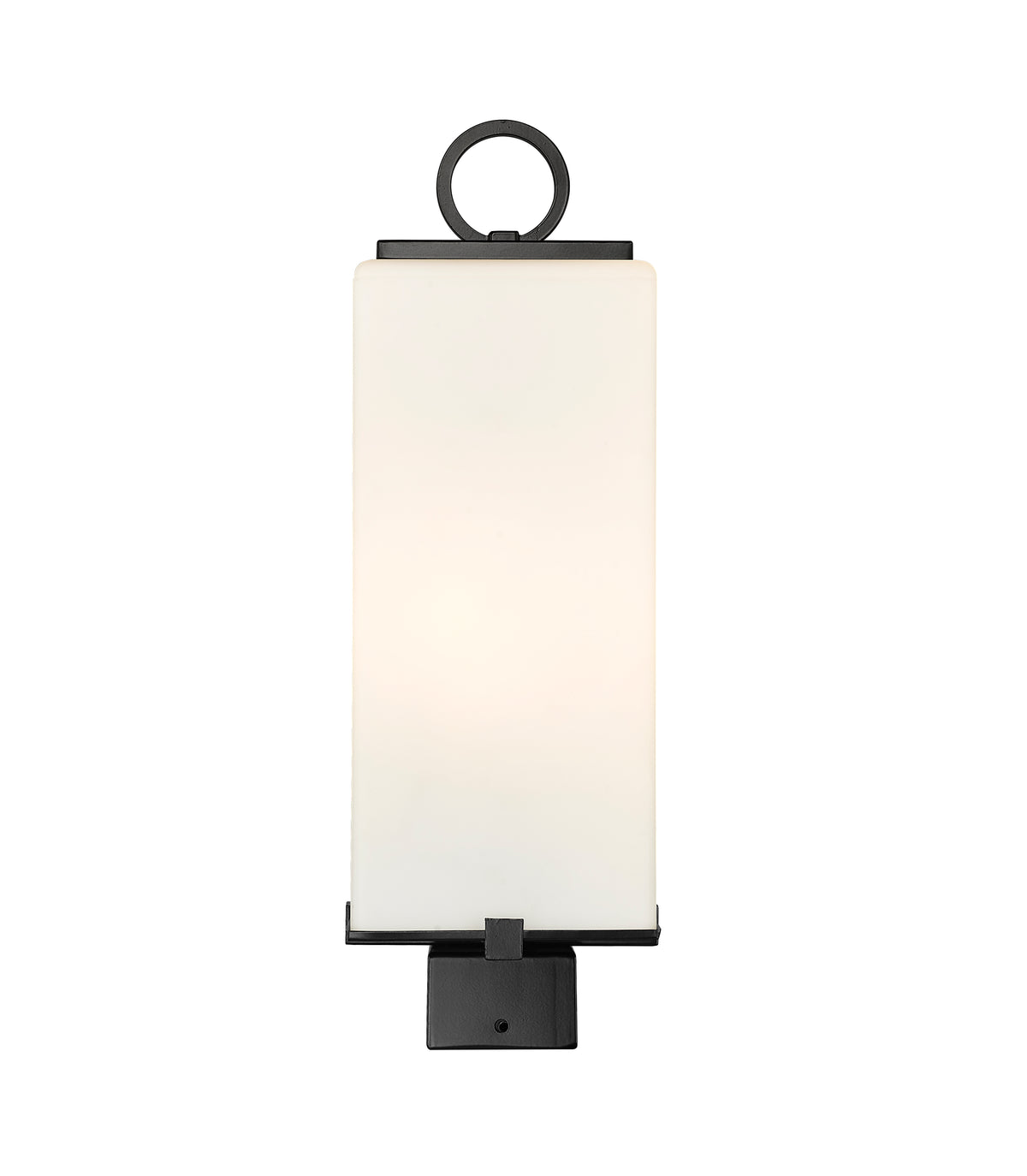 Tête de pôteau extérieure Sana Carré, Opale blanc, 7" – vue 3