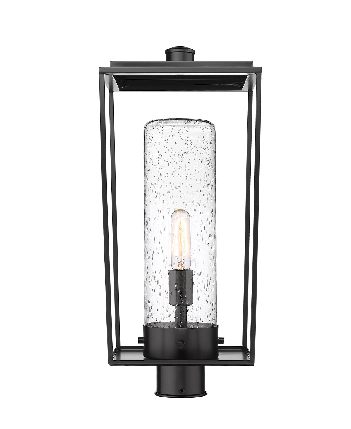 Tête de pôteau extérieure Sheridan Rond, 10", Grené transparent – vue 3