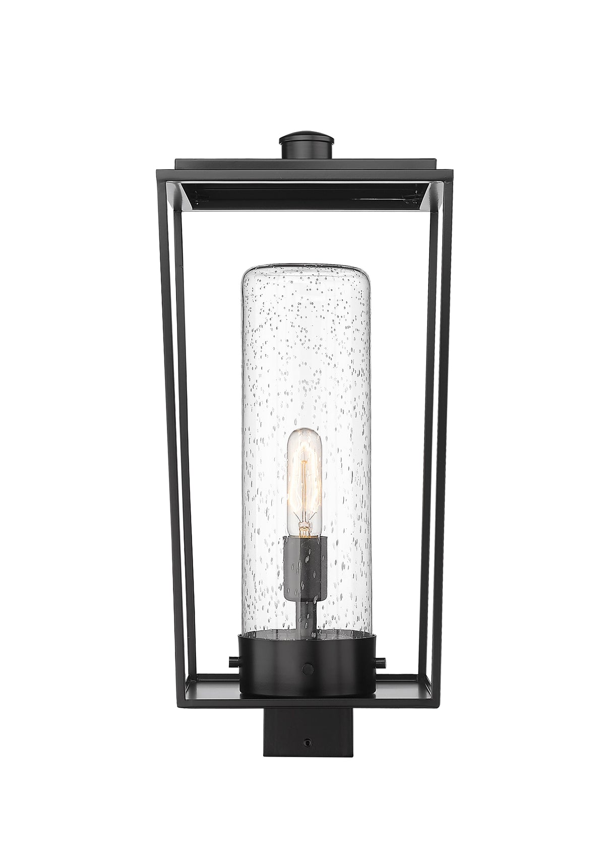 Tête de pôteau extérieure Sheridan Carré, 10", Grené transparent – vue 2