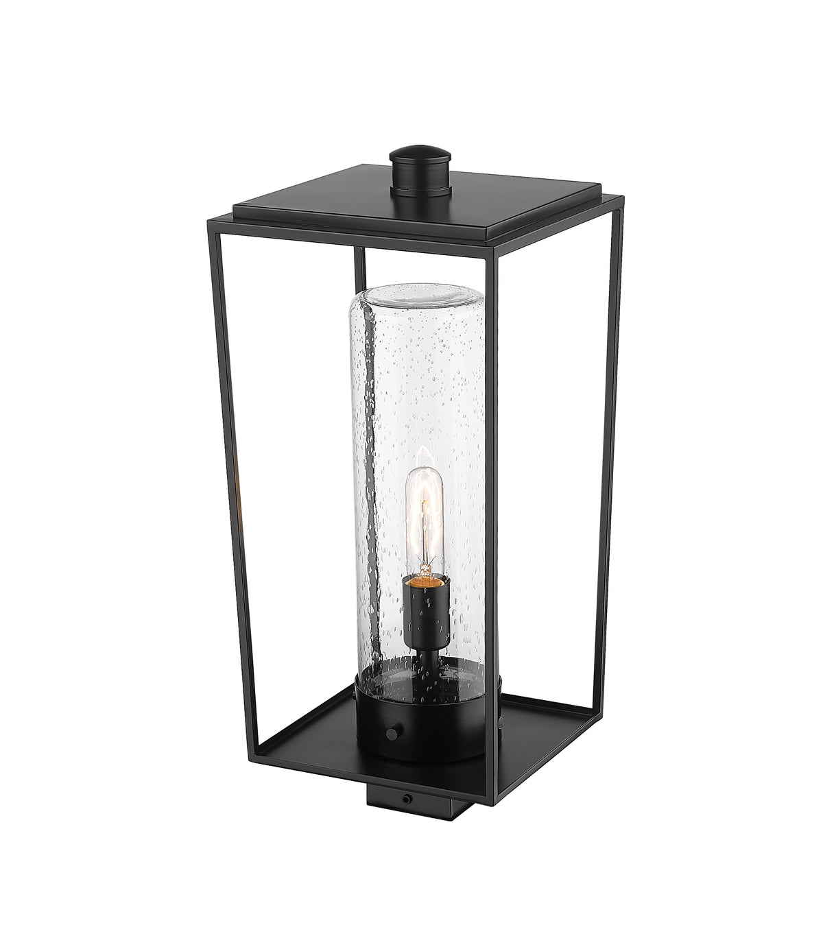Tête de pôteau extérieure Sheridan Carré, 10", Grené transparent – vue 3