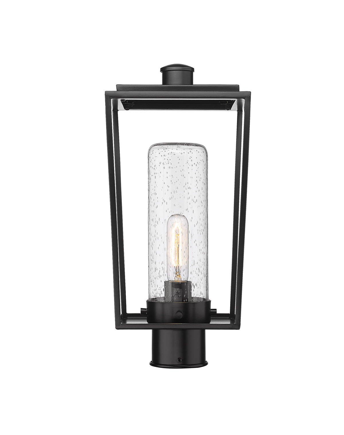 Tête de pôteau extérieure Sheridan Rond, 8", Grené transparent – vue 2