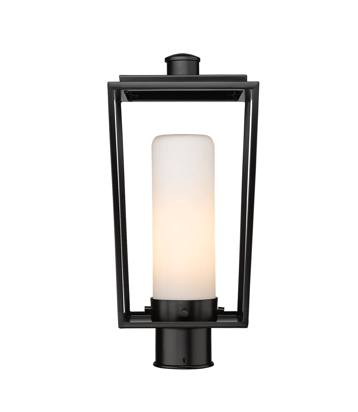 Tête de pôteau extérieure Sheridan Rond, 8", Opale blanc – vue 2