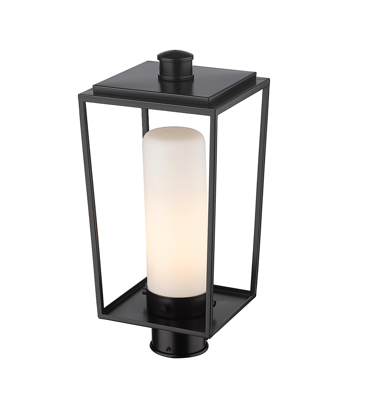 Tête de pôteau extérieure Sheridan Rond, 8", Opale blanc – vue 3