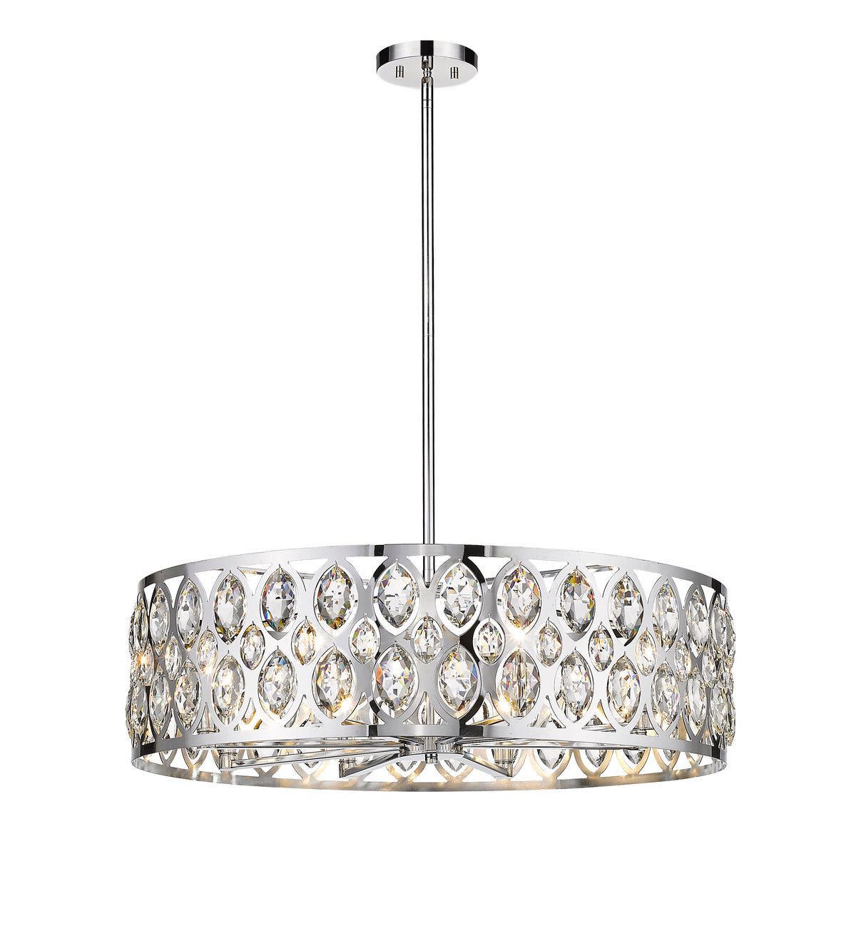 Suspension Dealey Chrome, 30 1/4" – vue 4
