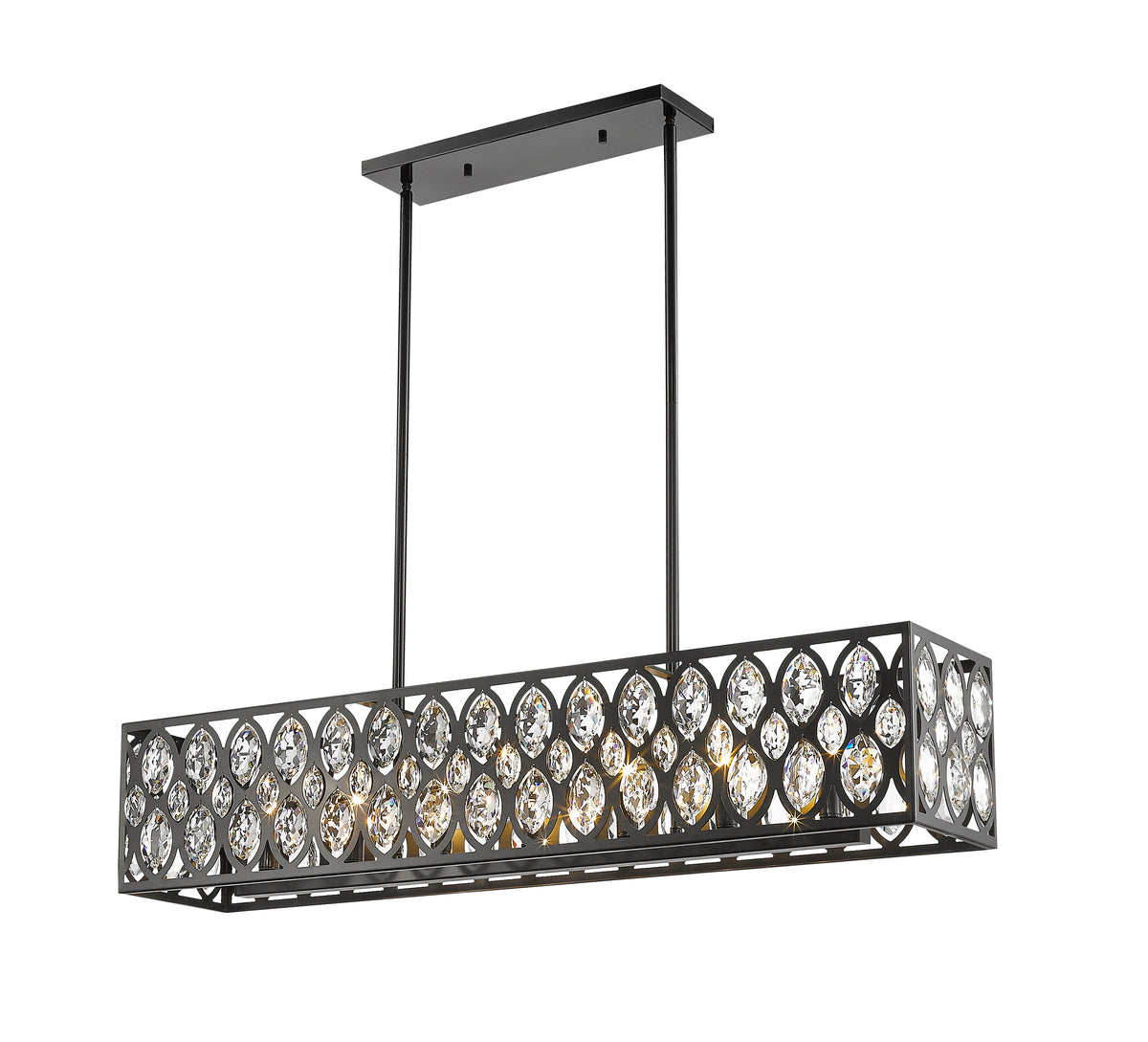 Suspension linéaire Dealey Noir mat – vue 4