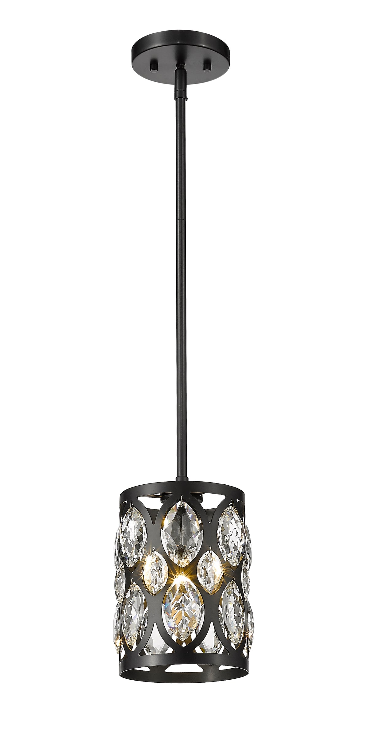 Mini-suspension Dealey Noir mat, 6 1/4" – vue 4