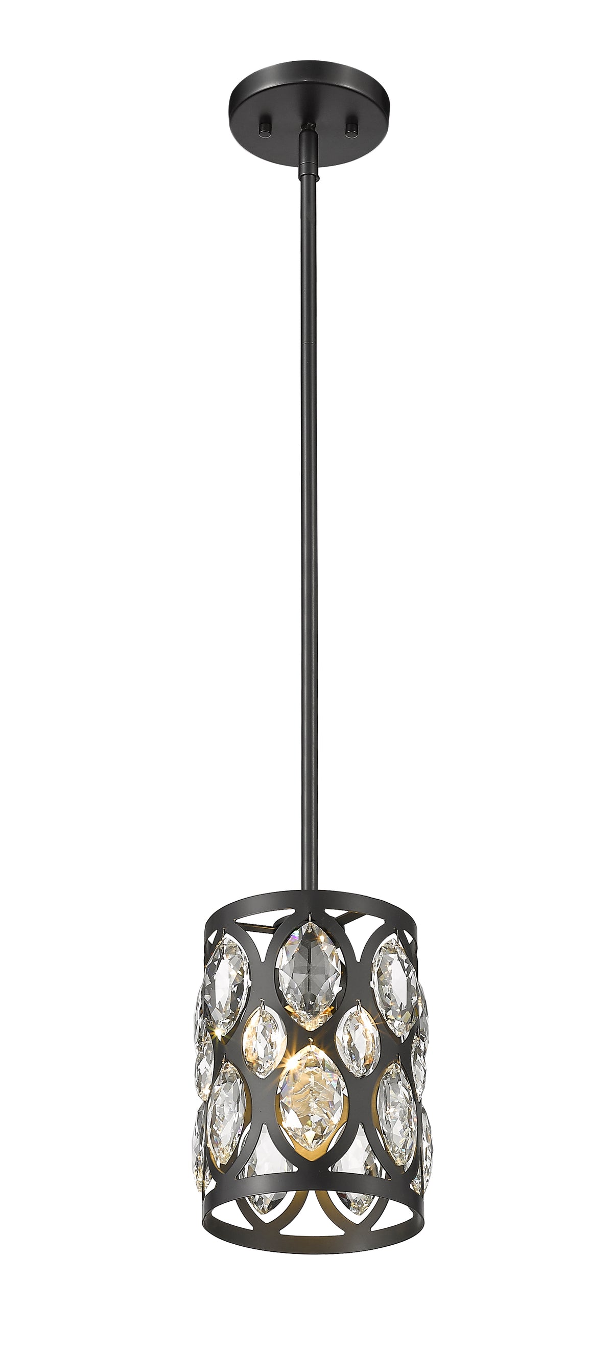 Mini-suspension Dealey Noir mat, 6 1/4" – vue 5
