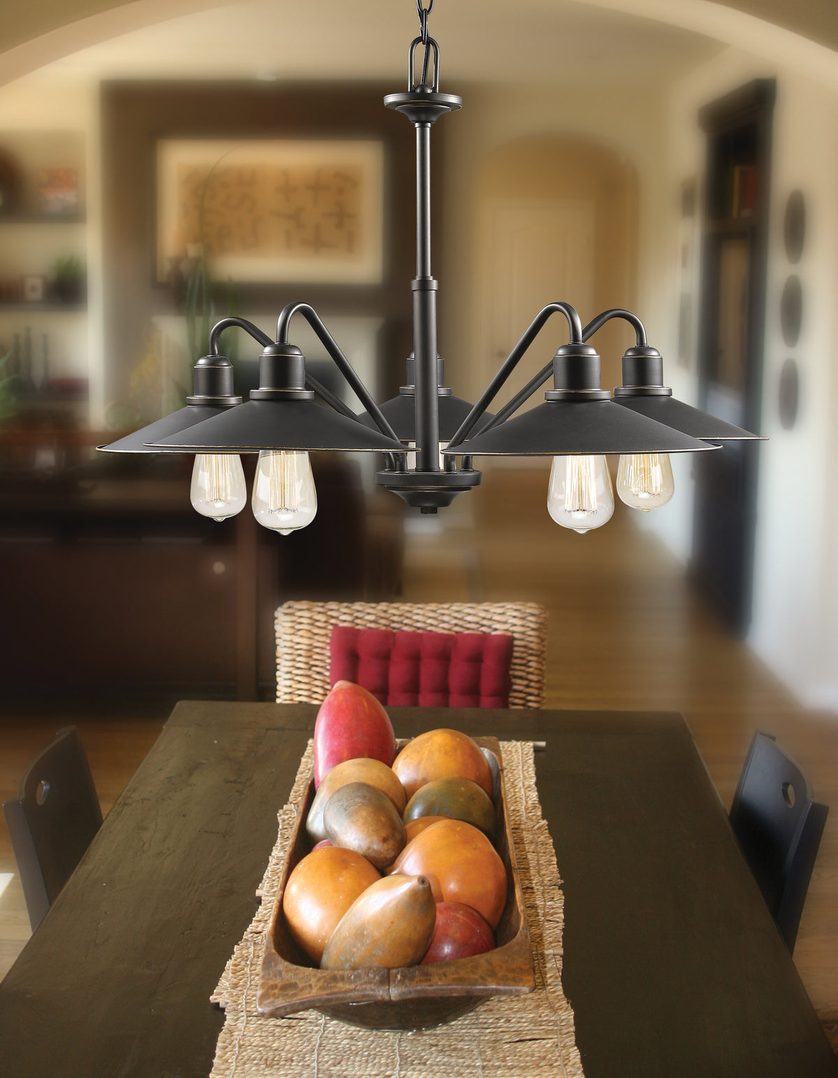 Lustre Casa Bronze vieilli – vue 3