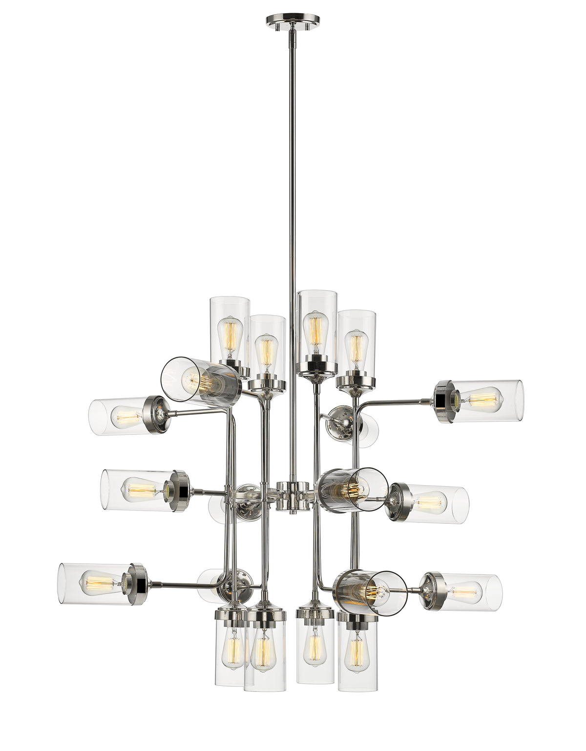 Lustre Calliope Nickel poli, 42" – vue 2