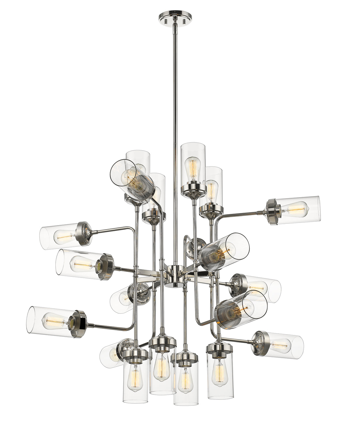 Lustre Calliope Nickel poli, 42" – vue 3