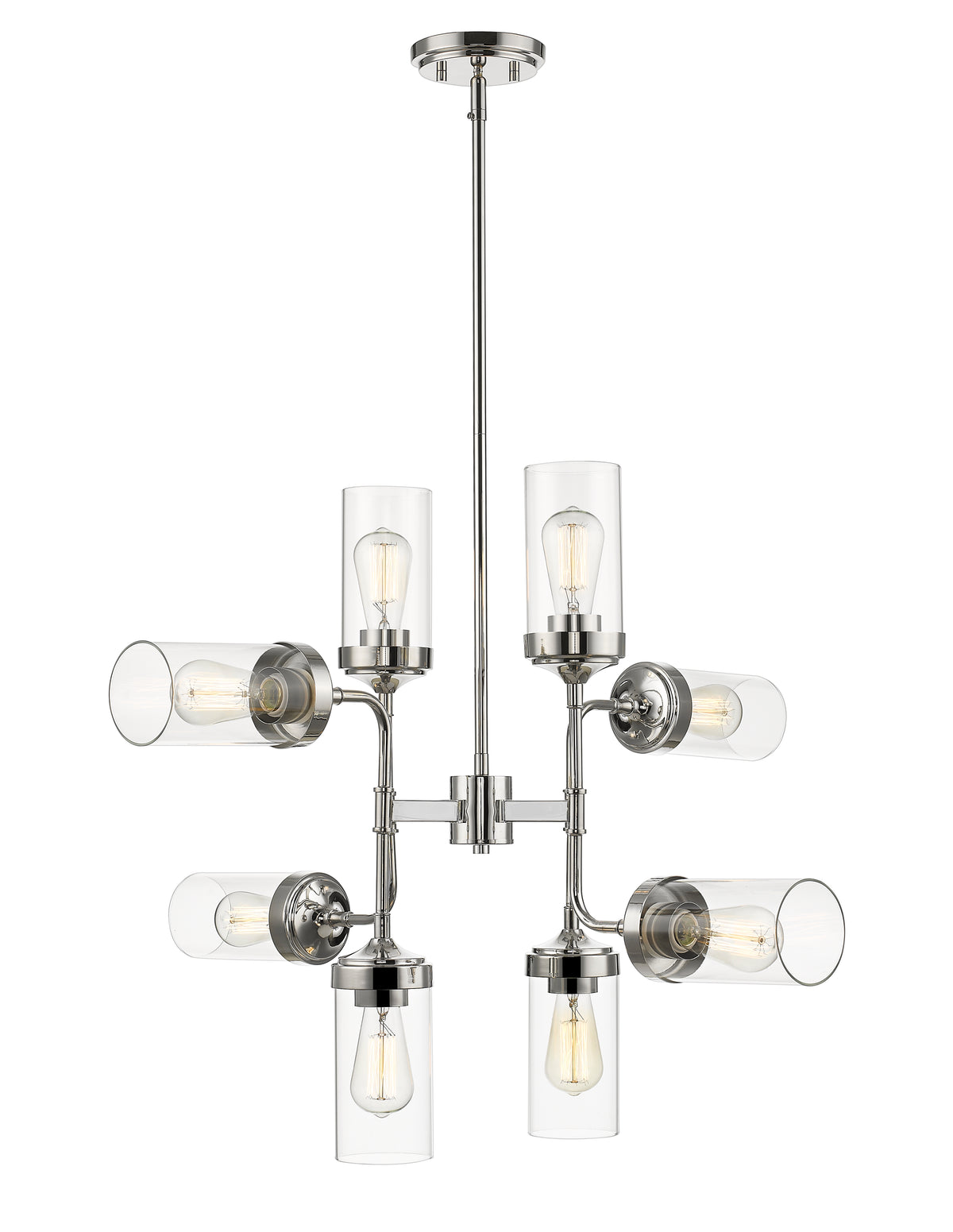 Lustre Calliope Nickel poli, 32" – vue 2