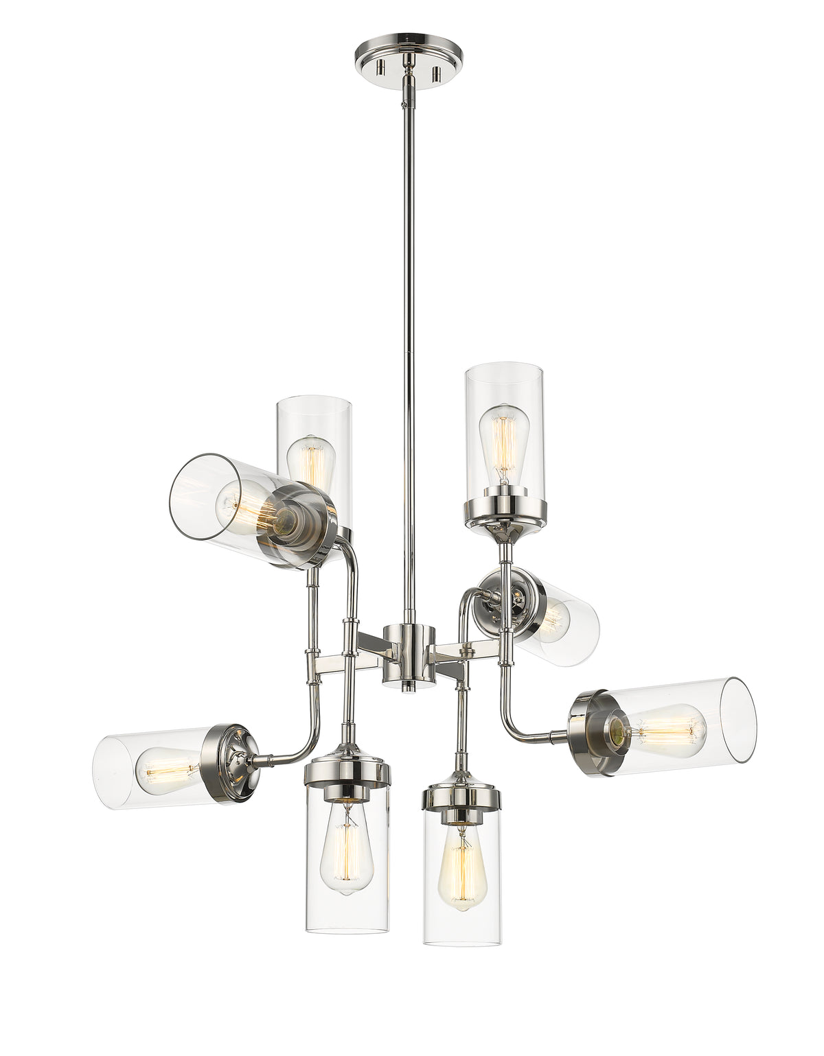Lustre Calliope Nickel poli, 32" – vue 3