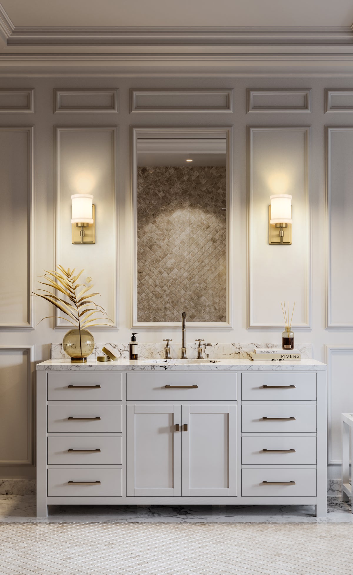 Applique murale Cadoc Or moderne – vue 3