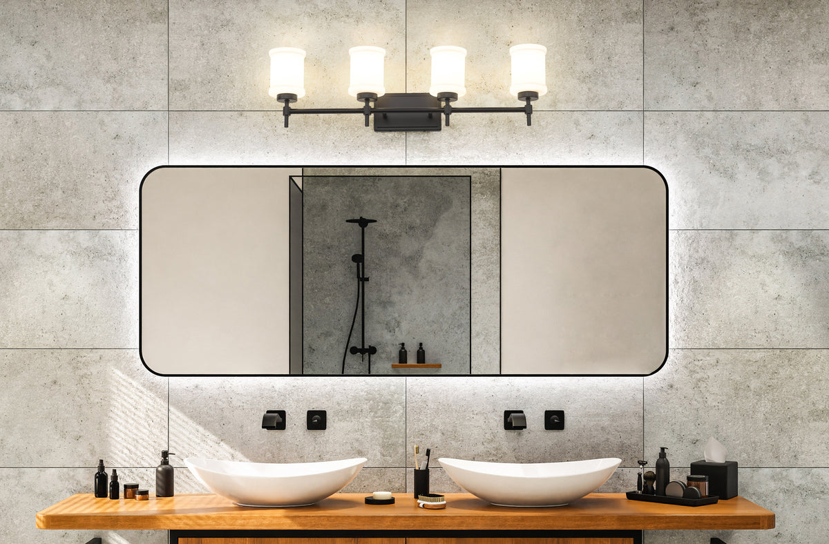 Luminaire de vanité Cadoc Noir mat, 31 1/2" – vue 3