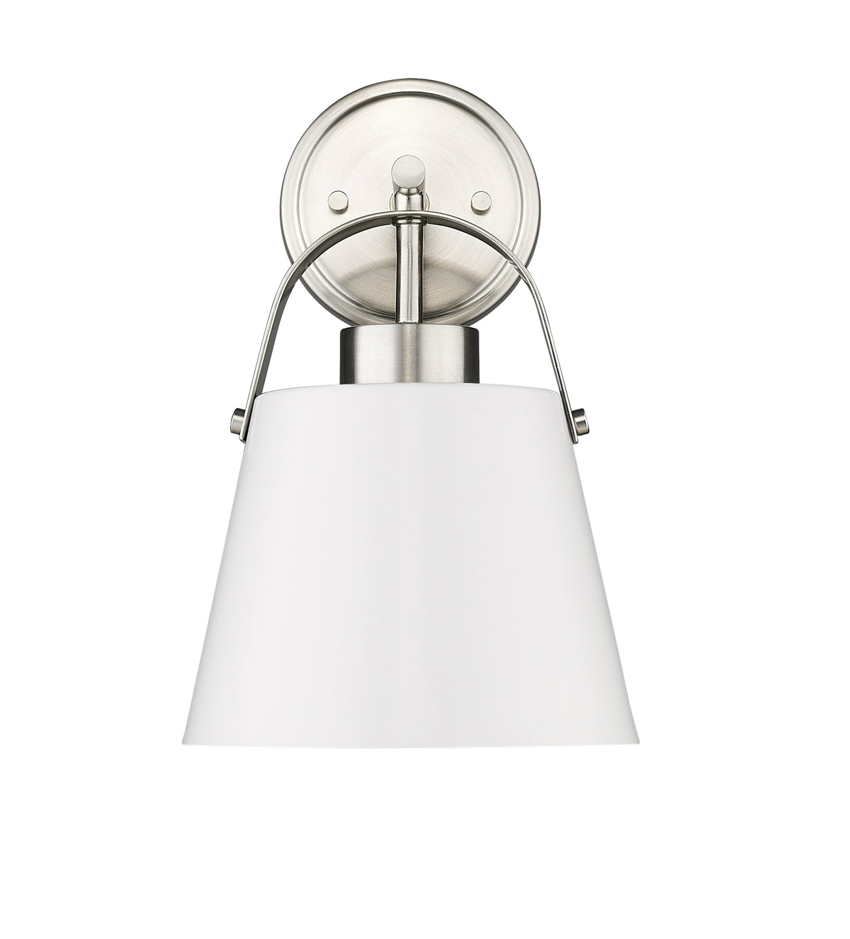 Applique murale Z-Studio Blanc mat + Nickel brossé – vue 4