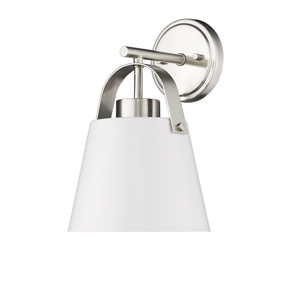Applique murale Z-Studio Blanc mat + Nickel brossé – vue 5