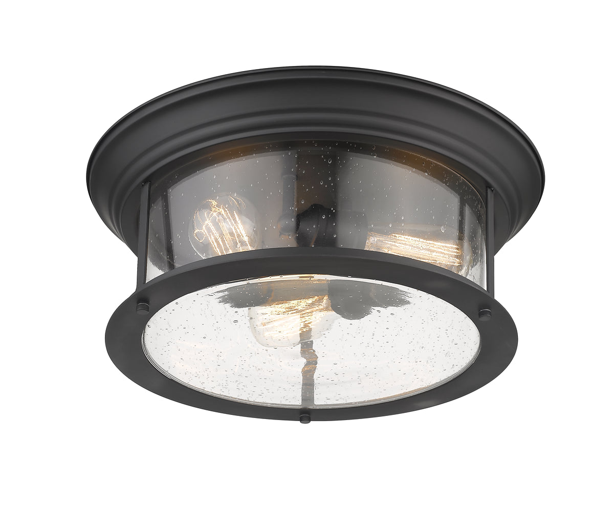 Plafonnier Sonna Noir mat, Grené transparent, 15 1/2" – vue 5