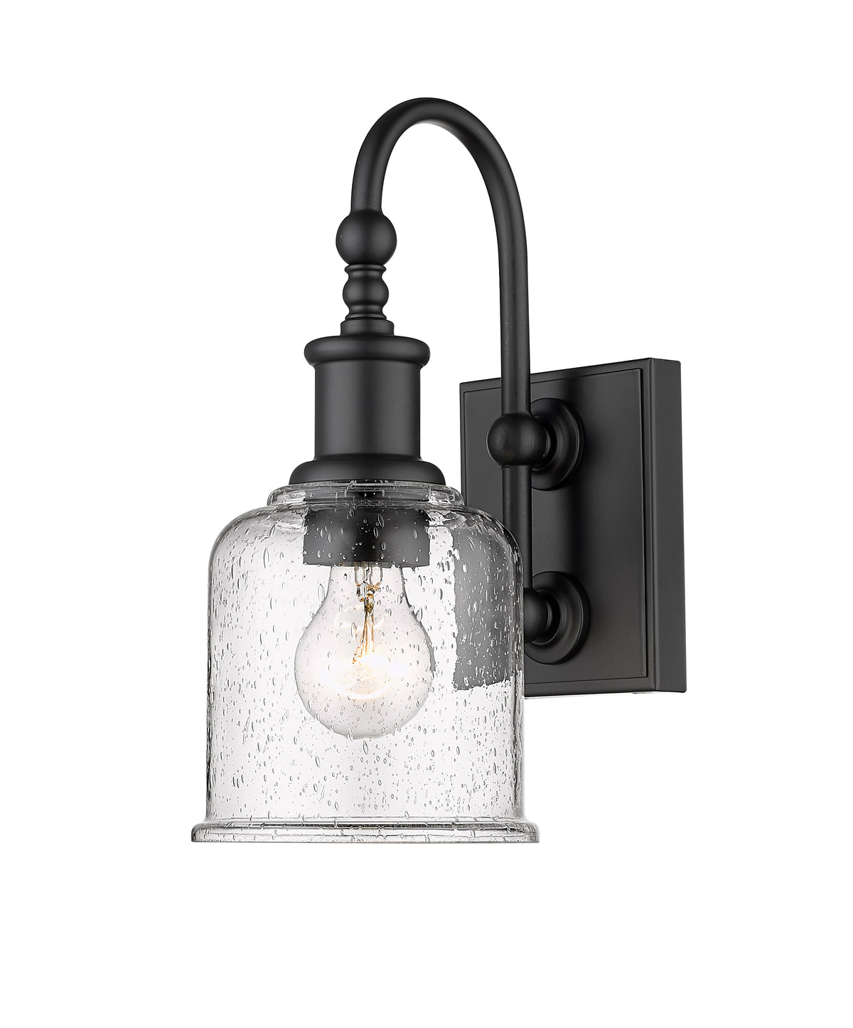 Applique murale Bryant Noir mat, Grené transparent – vue 5