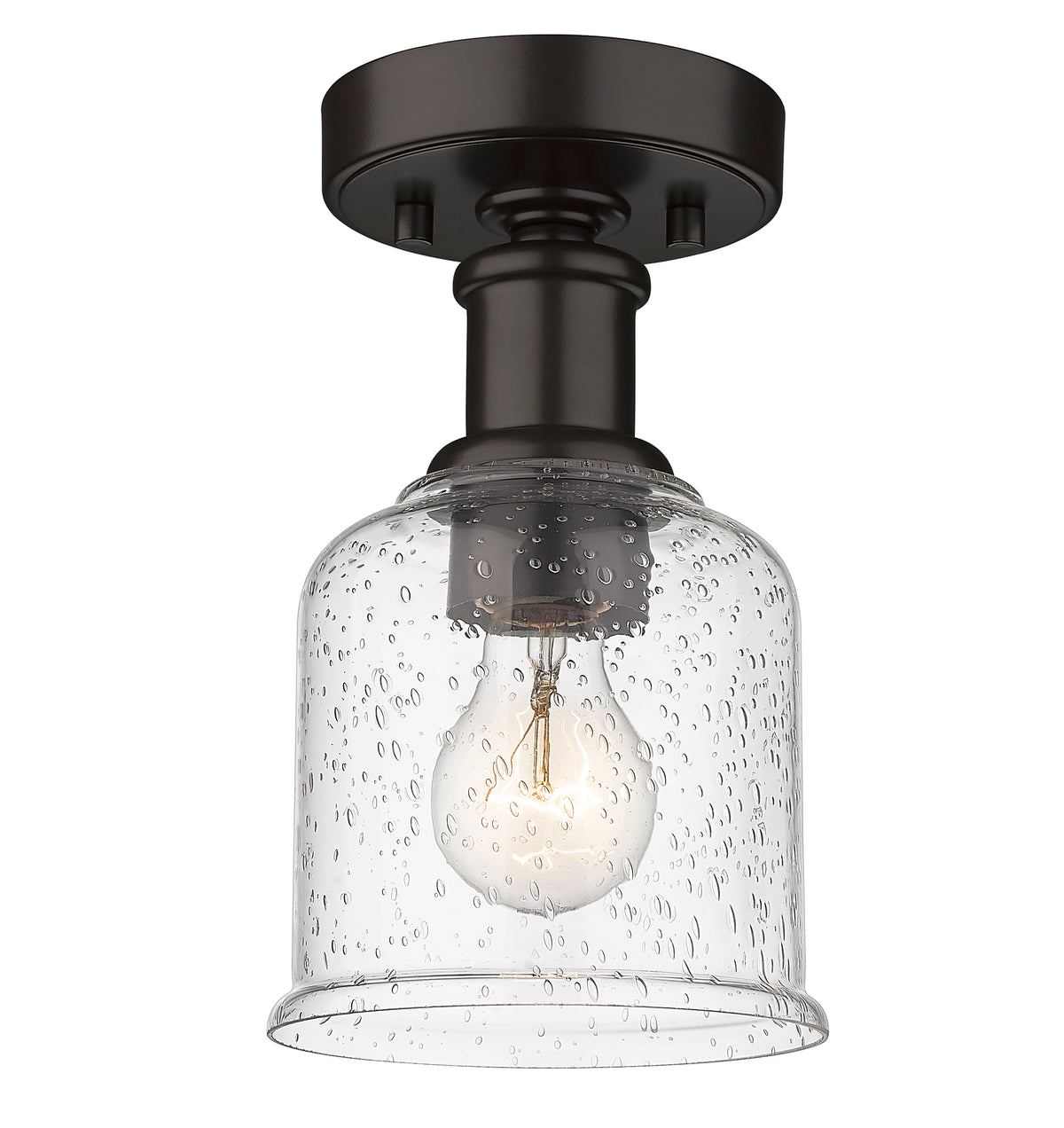 Semi-plafonnier Bryant Bronze, Grené transparent – vue 4