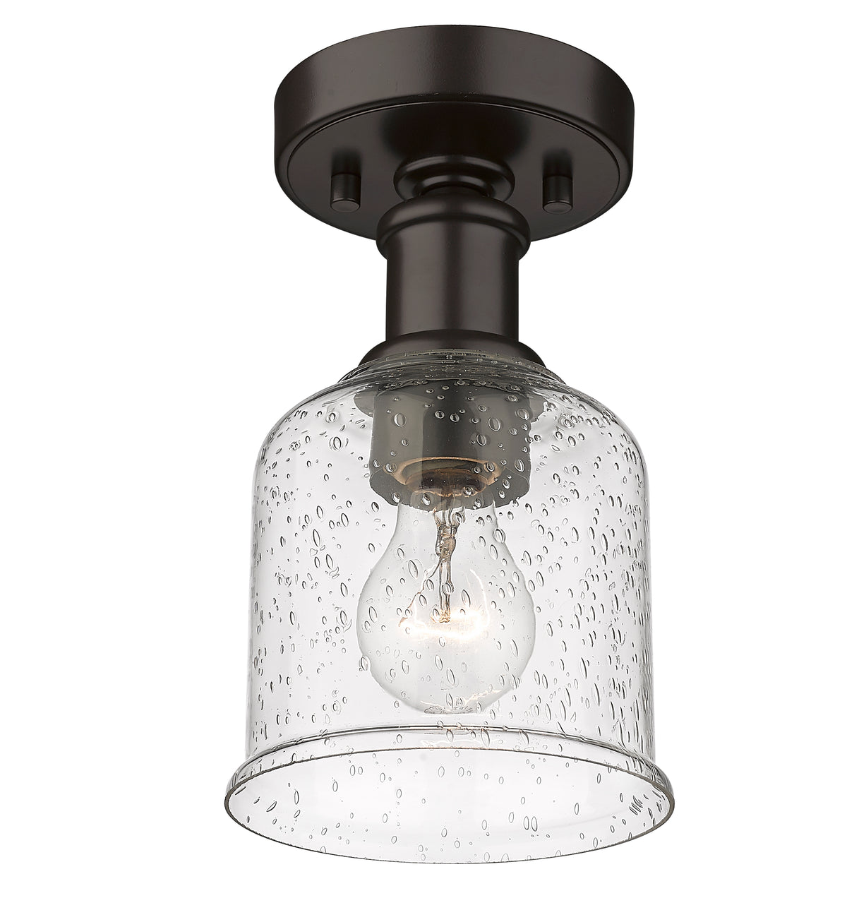 Semi-plafonnier Bryant Bronze, Grené transparent – vue 5