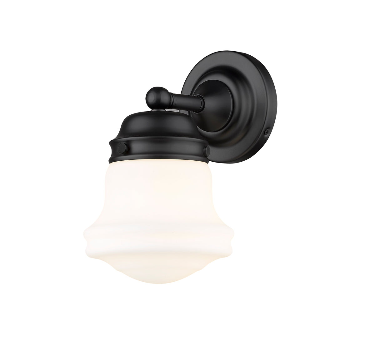 Applique murale Vaughn Noir mat, Opale mate – vue 5