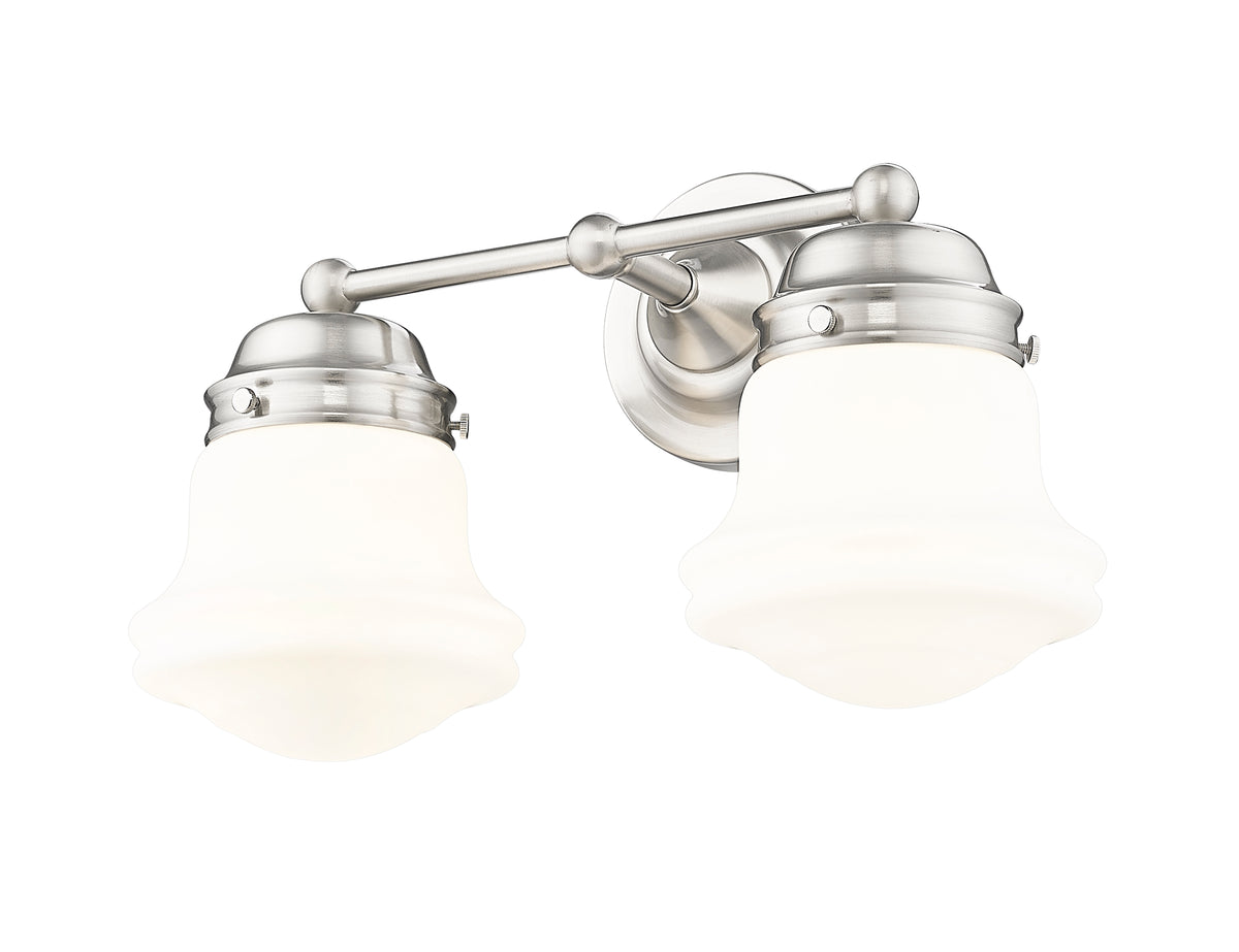 Luminaire de vanité Vaughn Nickel brossé, Opale mate, 15 1/2" – vue 4