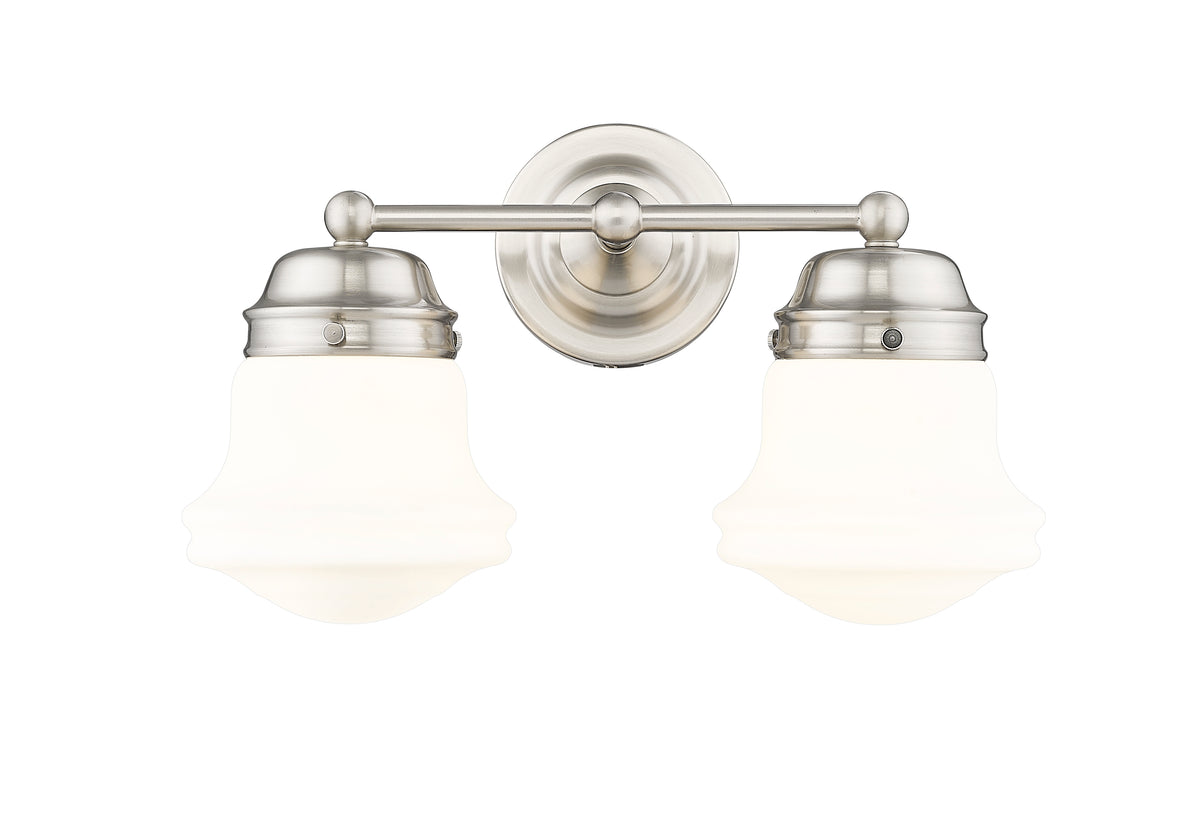 Luminaire de vanité Vaughn Nickel brossé, Opale mate, 15 1/2" – vue 5