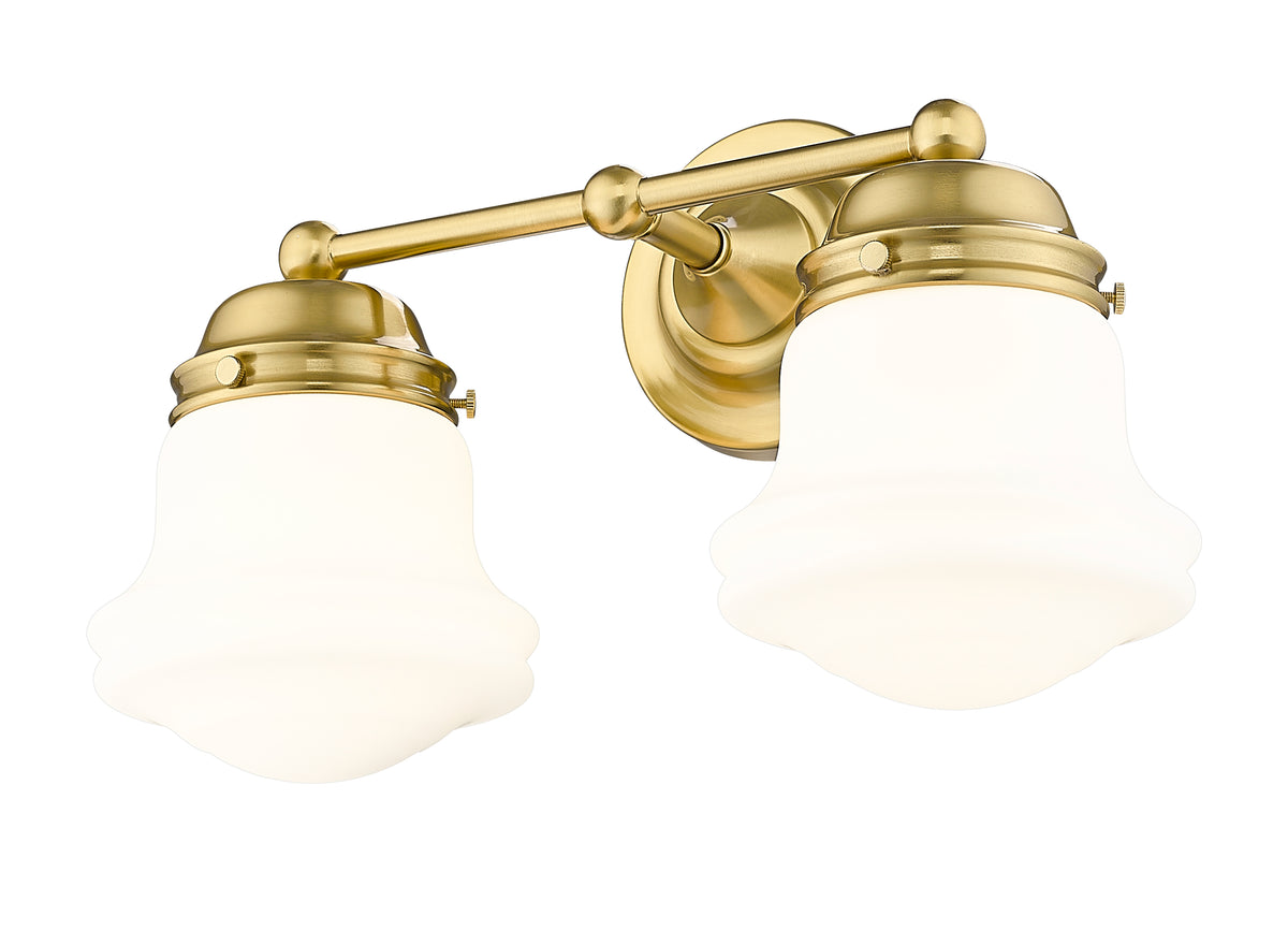 Luminaire de vanité Vaughn Or luxe, Opale mate, 15 1/2" – vue 4