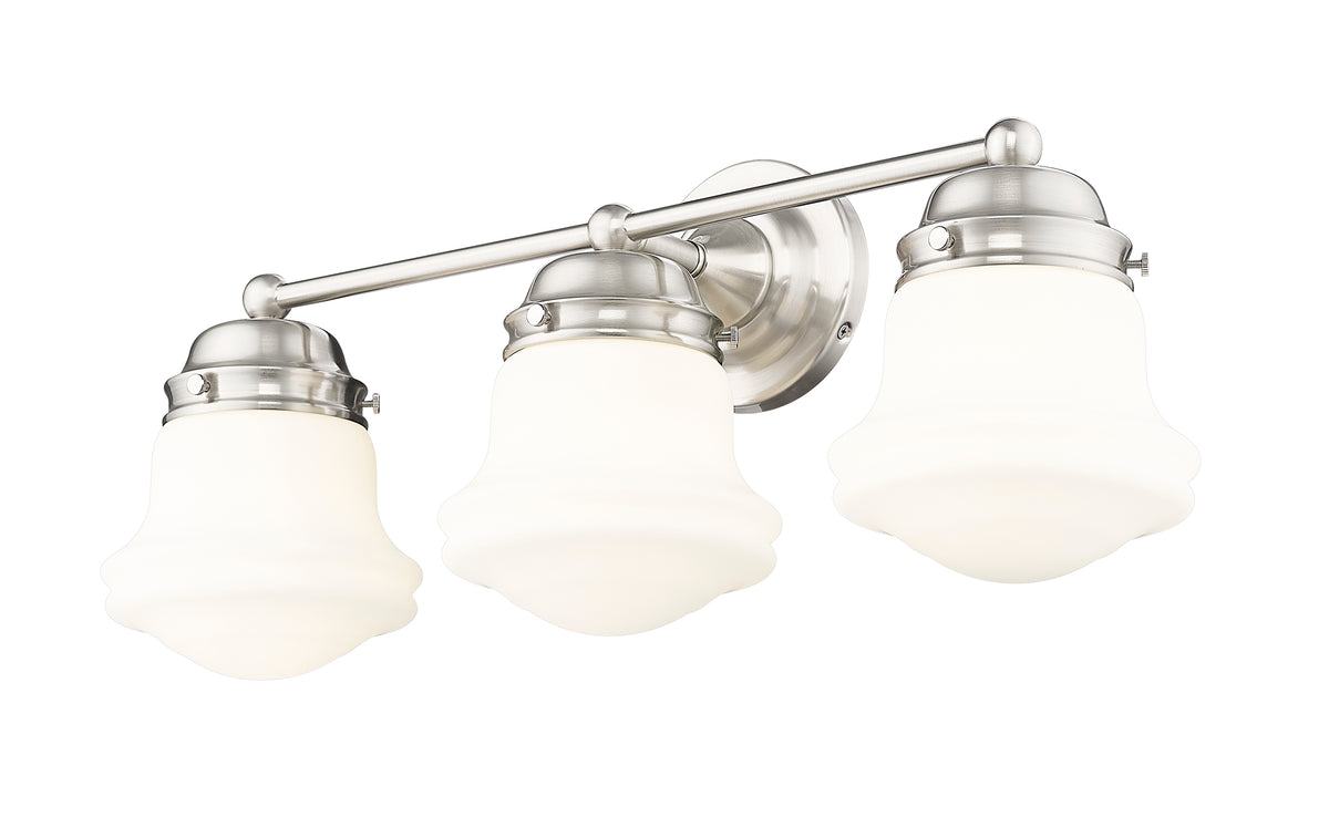 Luminaire de vanité Vaughn Nickel brossé, Opale mate, 22 1/2" – vue 4