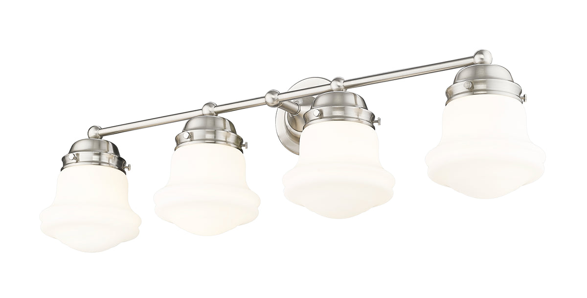 Luminaire de vanité Vaughn Nickel brossé, Opale mate, 31 1/2" – vue 4