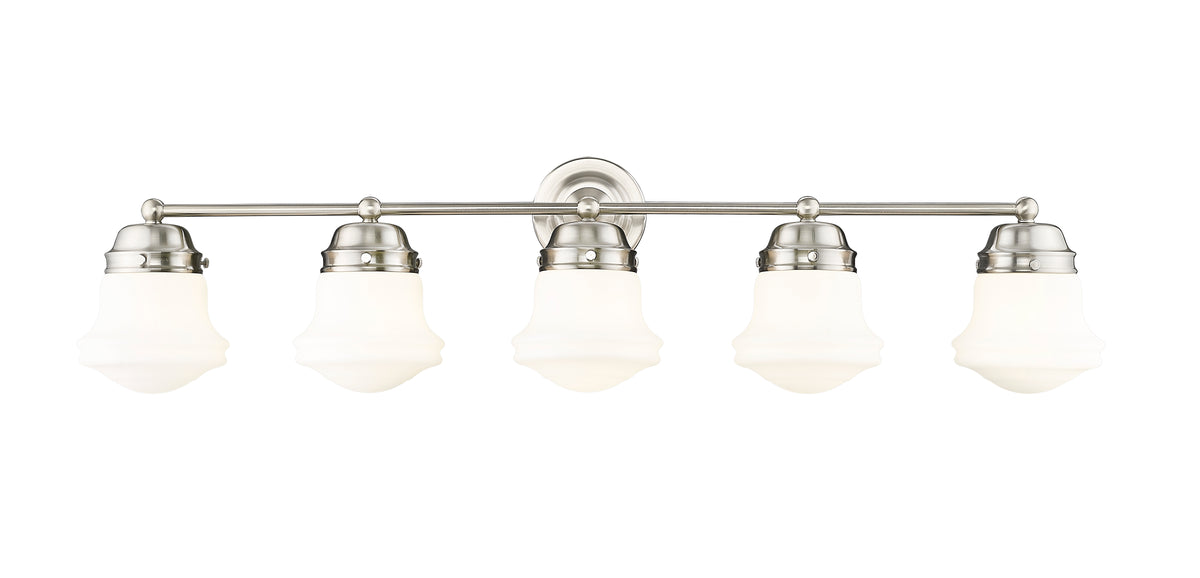 Luminaire de vanité Vaughn Nickel brossé, Opale mate, 40 3/4" – vue 5