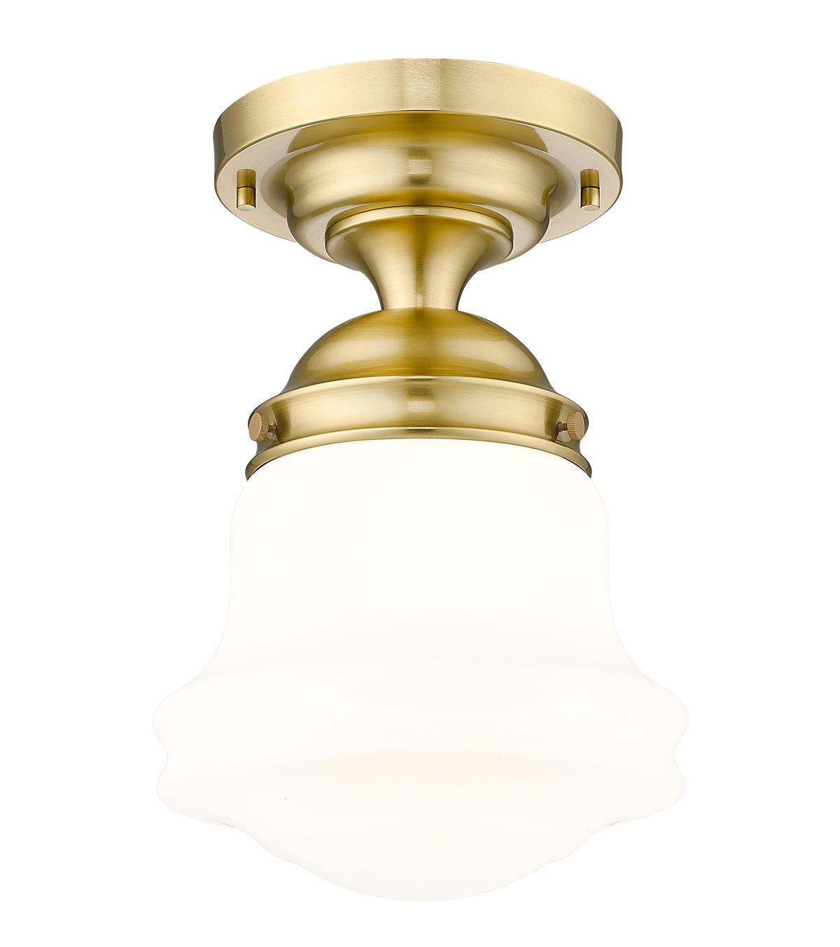 Semi-plafonnier Vaughn Or luxe, Opale mate, 10 1/2" – vue 4