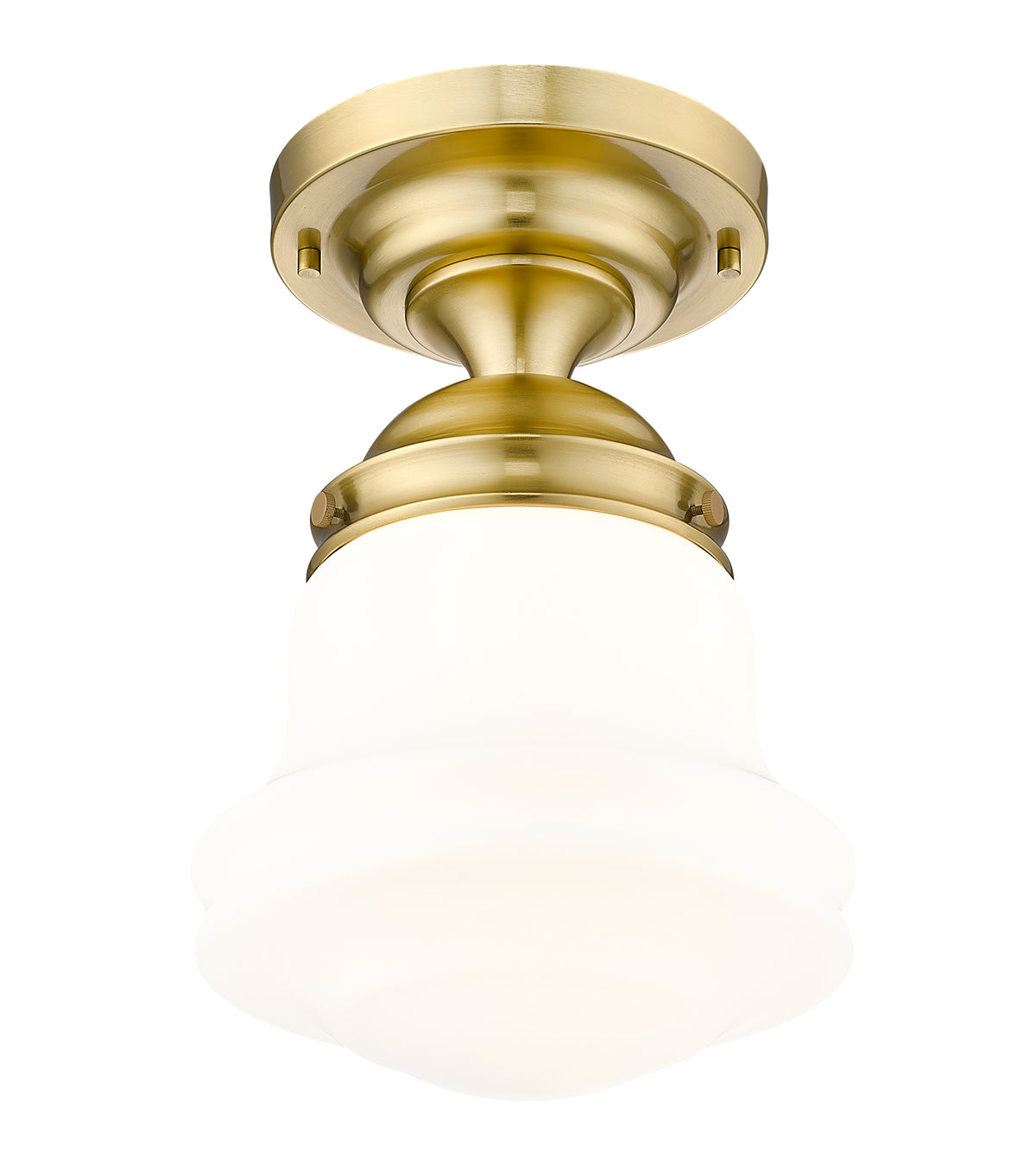 Semi-plafonnier Vaughn Or luxe, Opale mate, 10 1/2" – vue 5