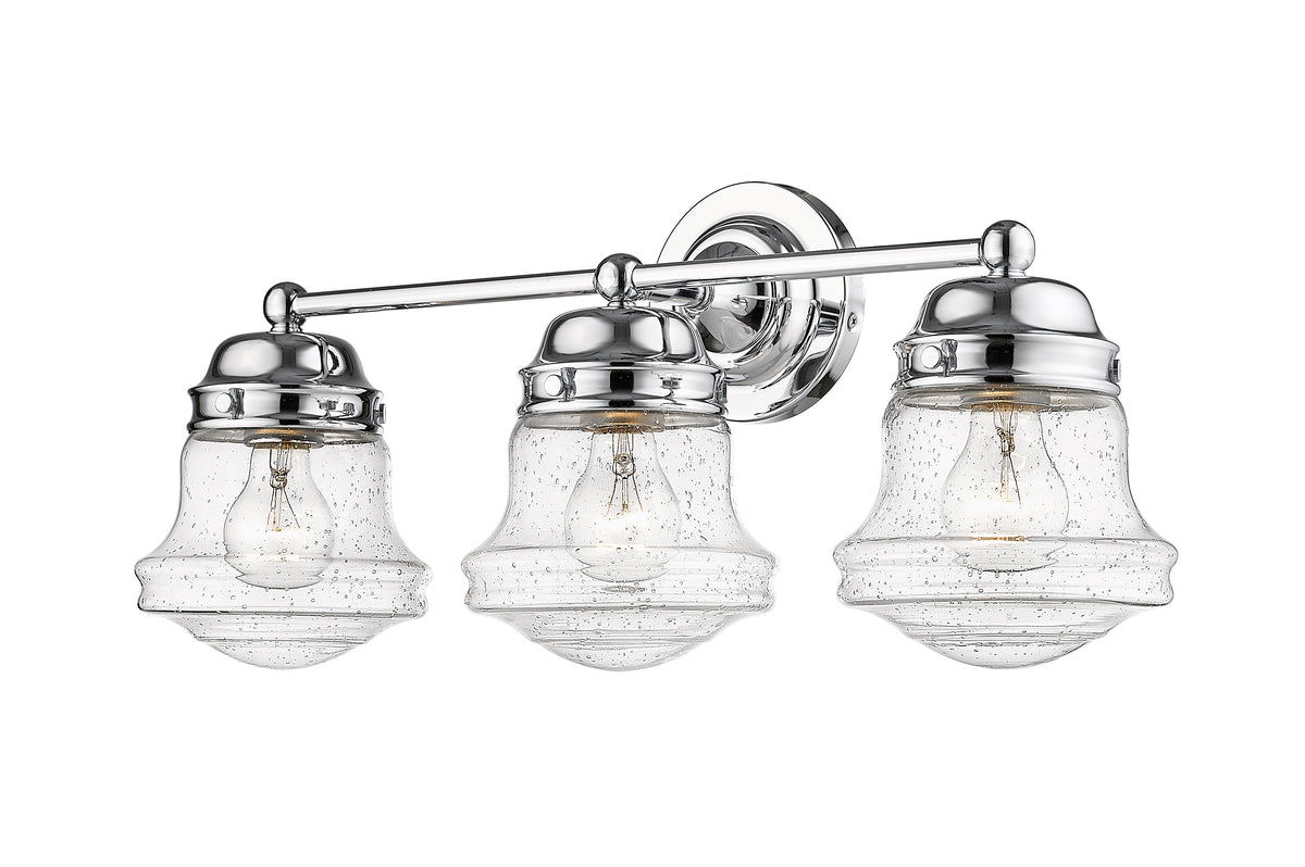 Luminaire de vanité Vaughn Chrome, Grené transparent, 22 1/2" – vue 5