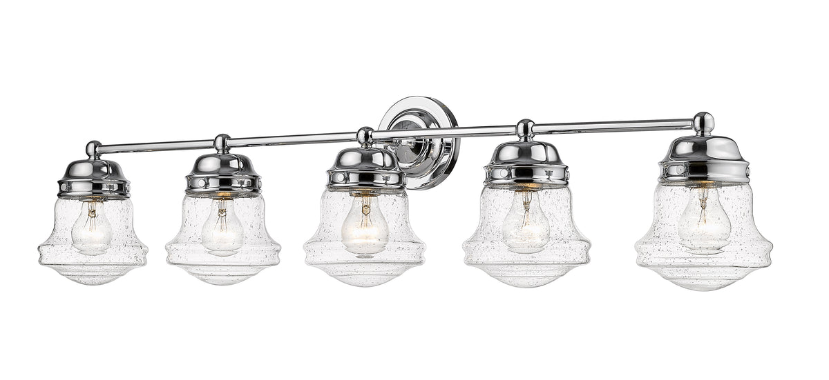 Luminaire de vanité Vaughn Chrome, Grené transparent, 40 3/4" – vue 5