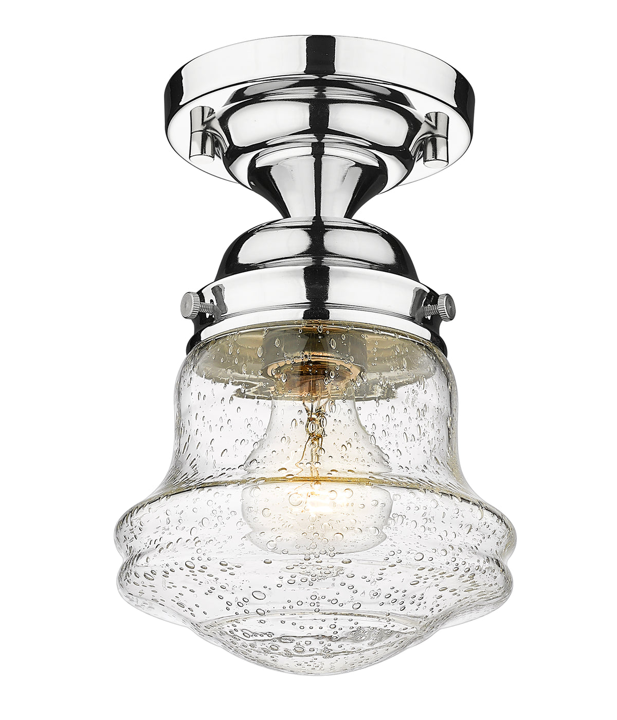 Semi-plafonnier Vaughn Chrome, Grené transparent, 6" – vue 4